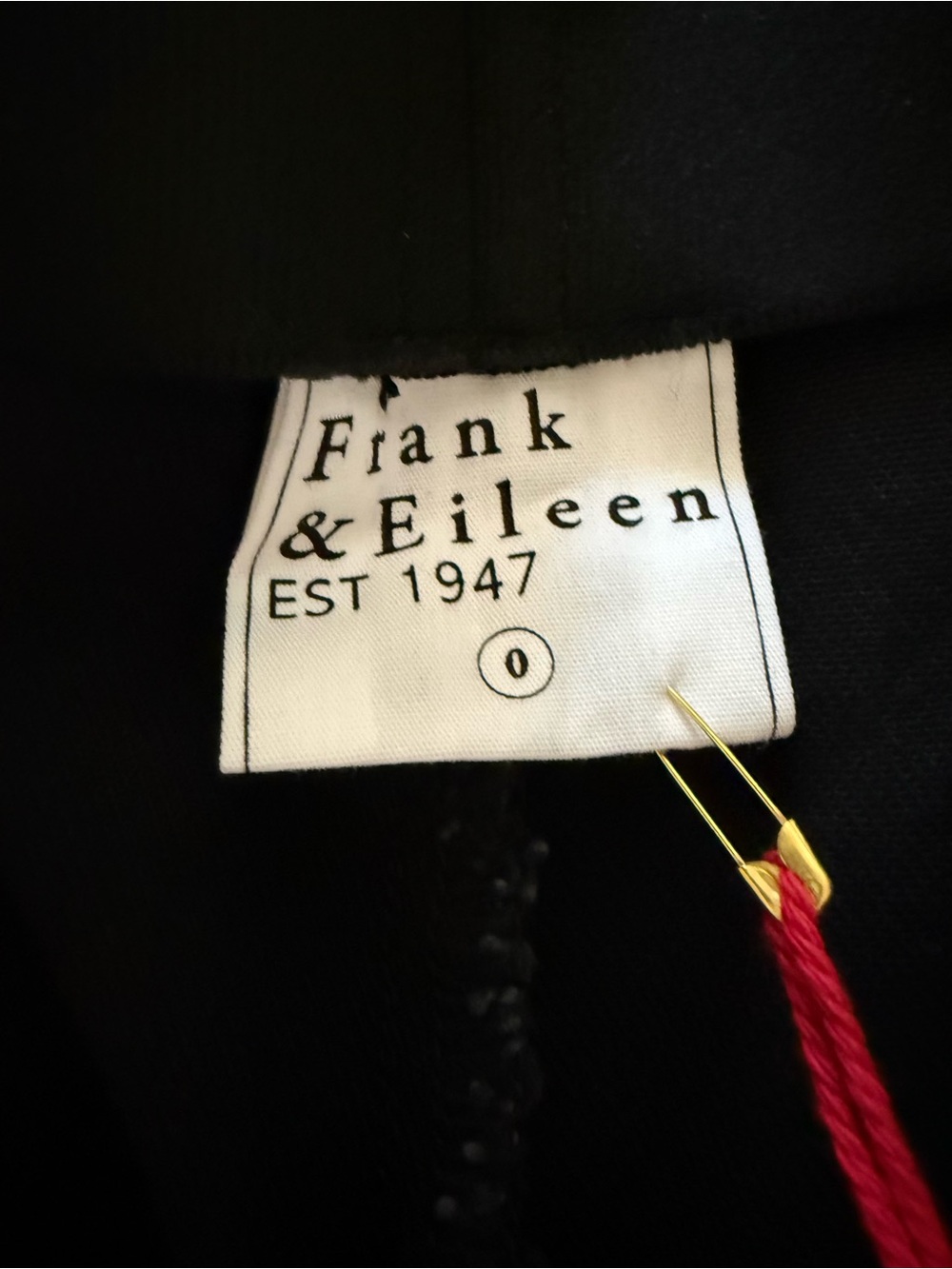 Frank & Eileen Westport illusion Wide-Leg Pull-On Jean new black NWT - Picture 9 of 11